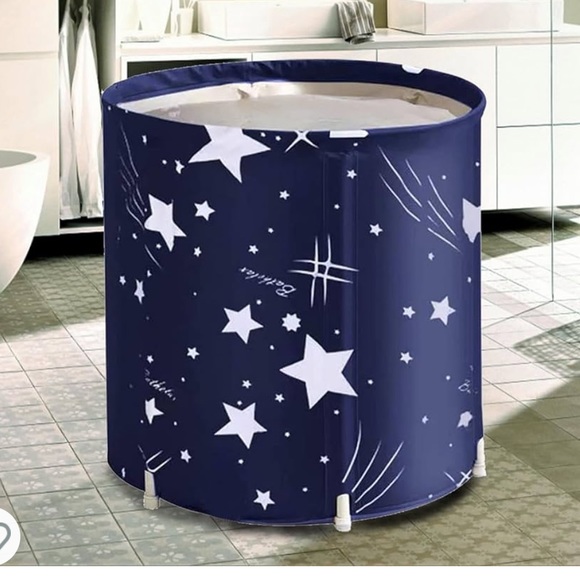 Portable Bathtub, Foldable Adult Japanese Soaking Bath Tub, BDL Freestanding Ice - Picture 2 of 5